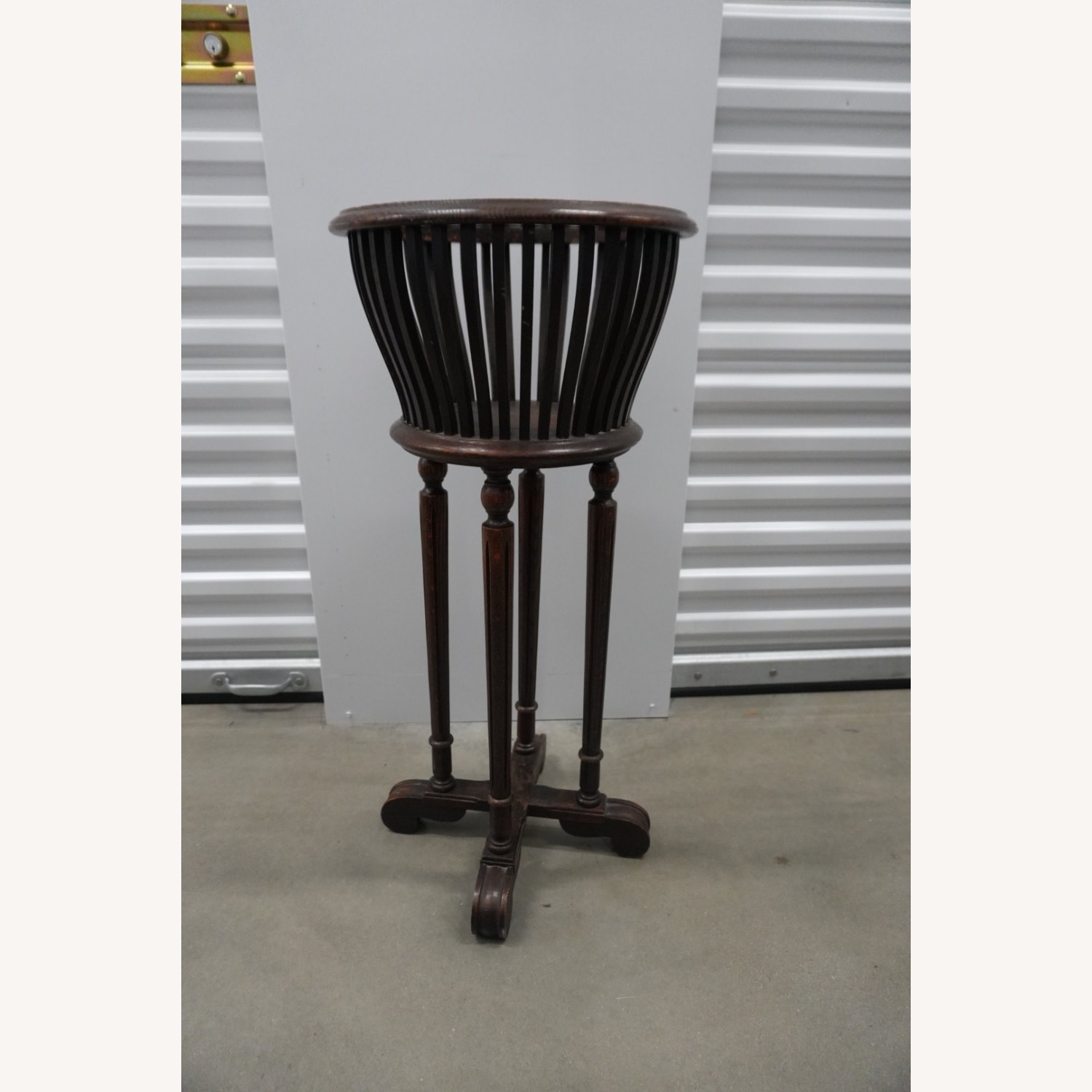 Scandinavian Mid-Century Wood Plant Stand  - image-2