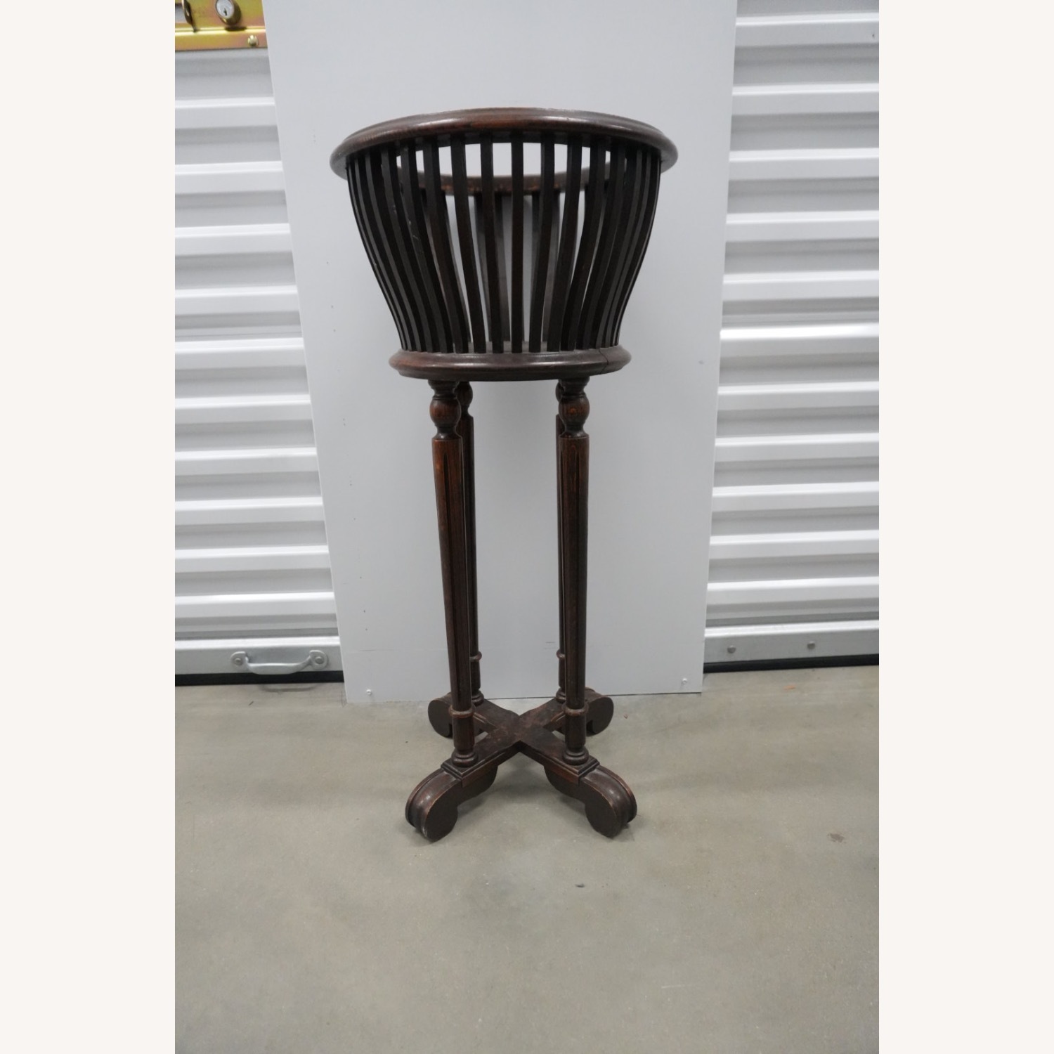 Scandinavian Mid-Century Wood Plant Stand  - image-3