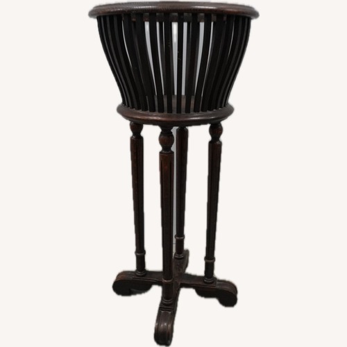 Used Scandinavian Mid-Century Wood Plant Stand for sale on AptDeco