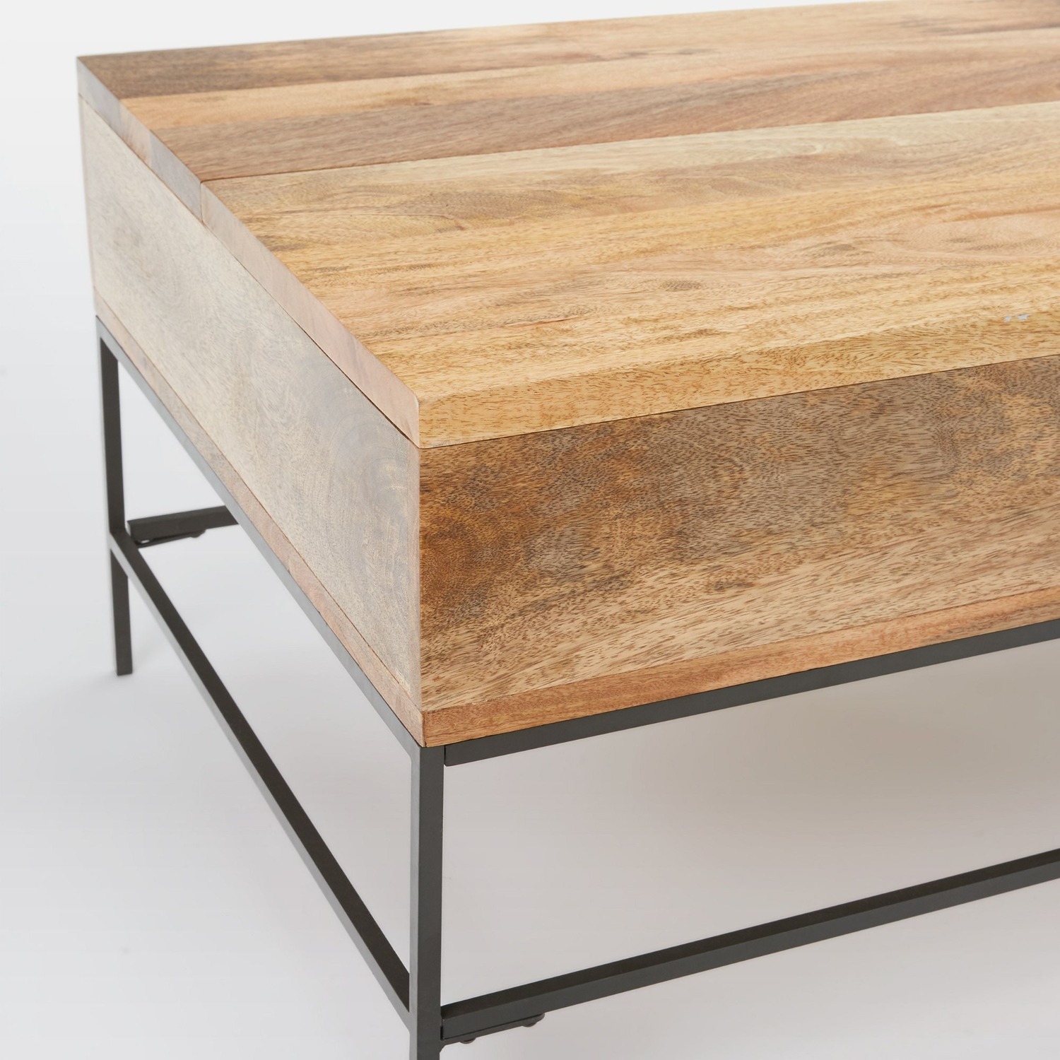 West Elm Industrial Storage Pop-Up Coffee Table - image-4