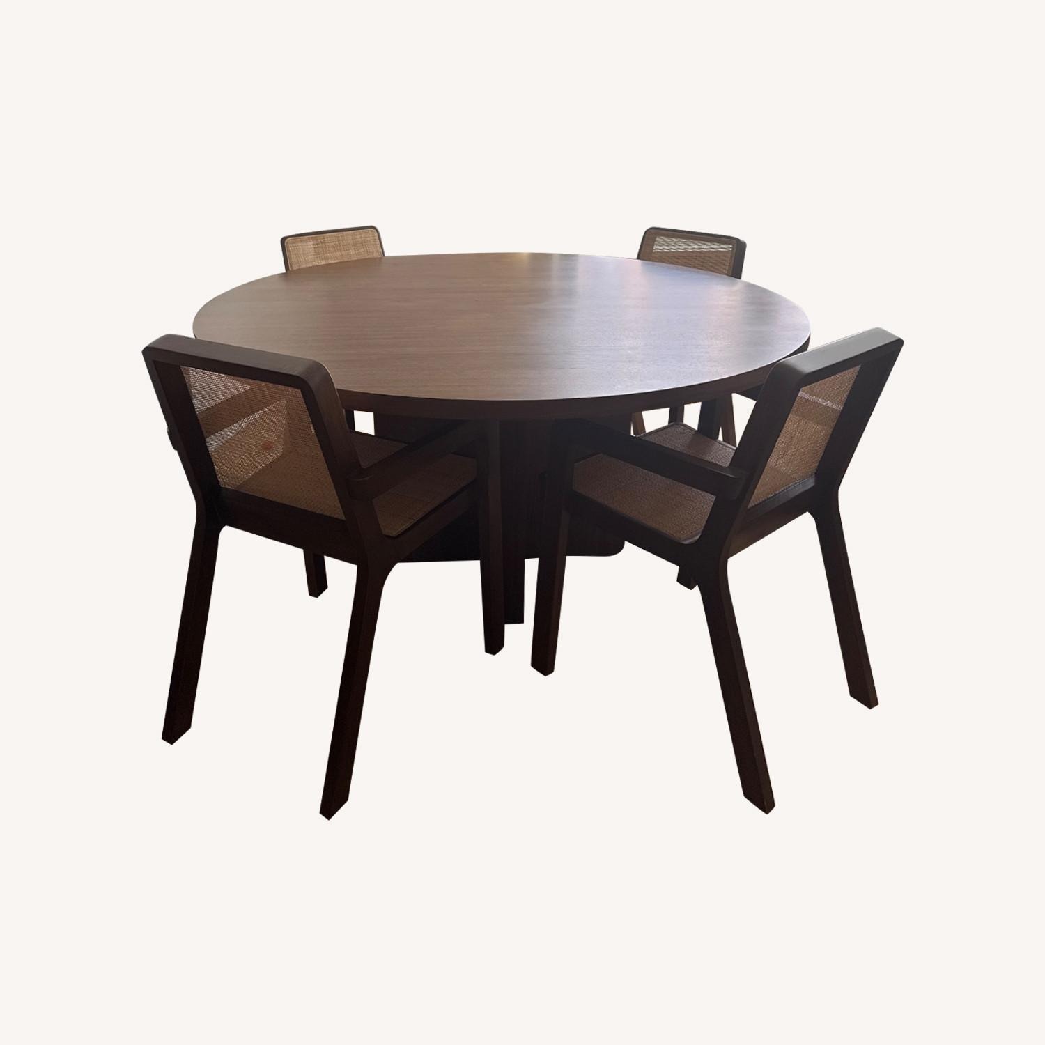 Santiago Round Dining Table with 4 Chairs - image-0
