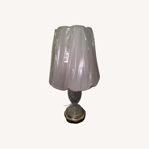 Used Matching Glass & Gold Base Table Lamps for sale on AptDeco