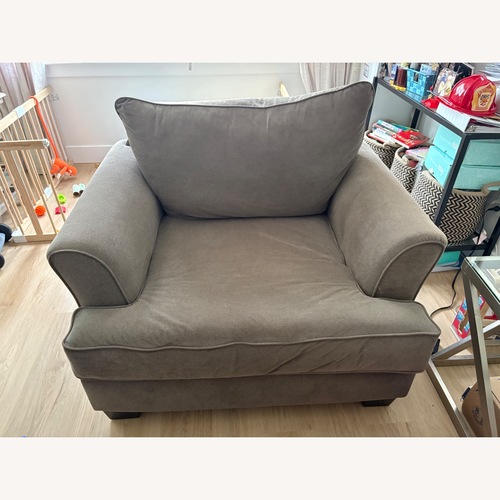 Used Comfy Taupe Chair for sale on AptDeco