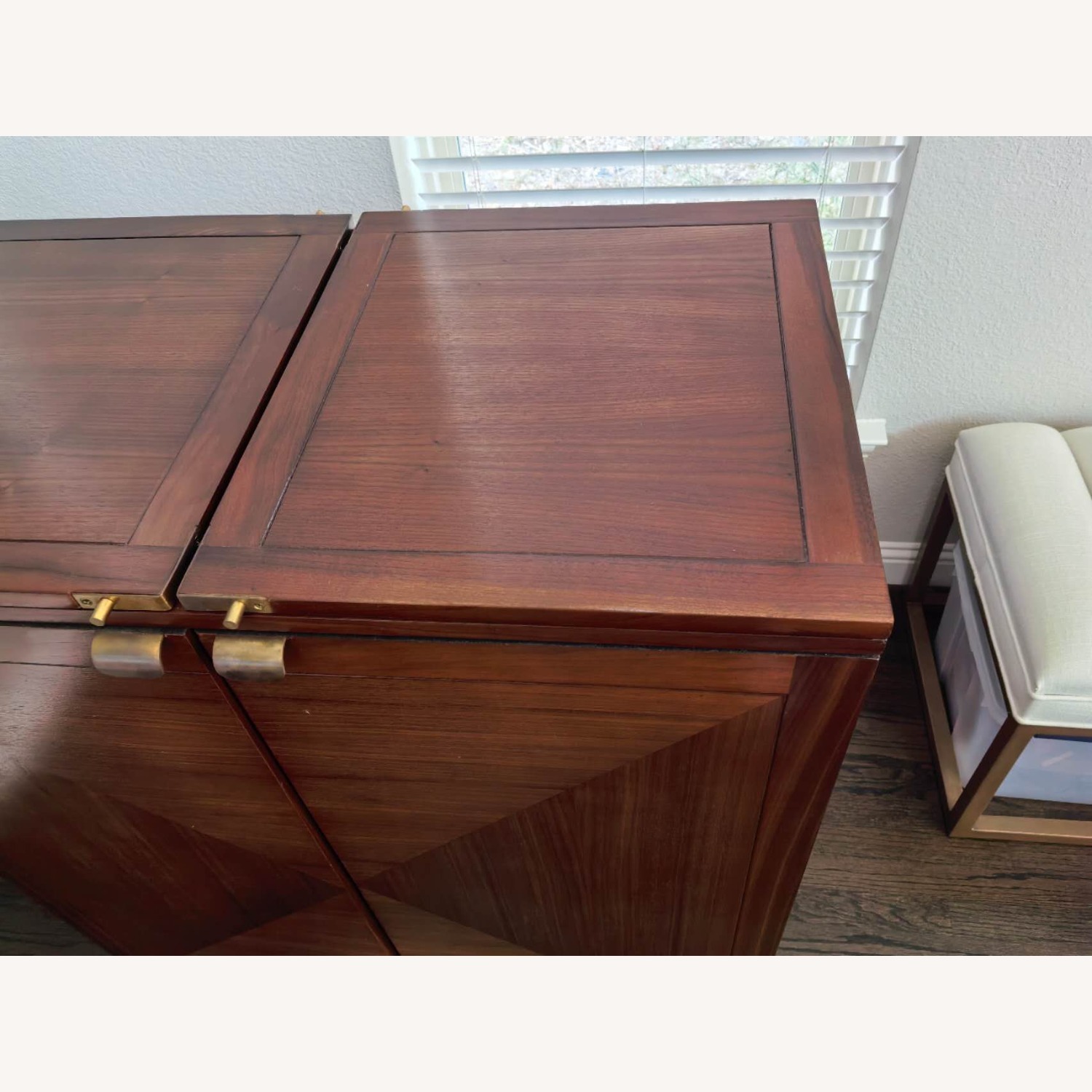 Crate & Barrel Maxine Bar Cabinet - image-3