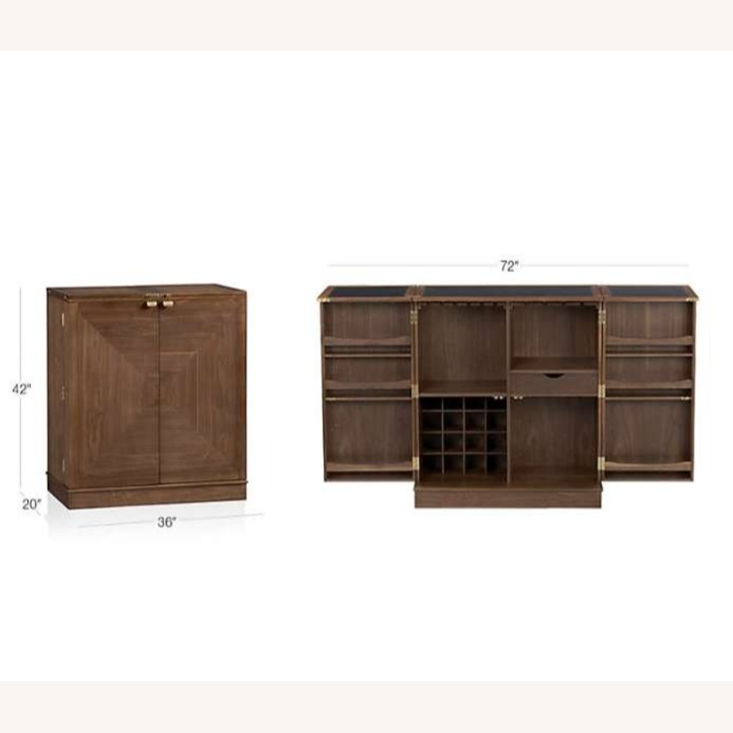 Crate & Barrel Maxine Bar Cabinet - image-4