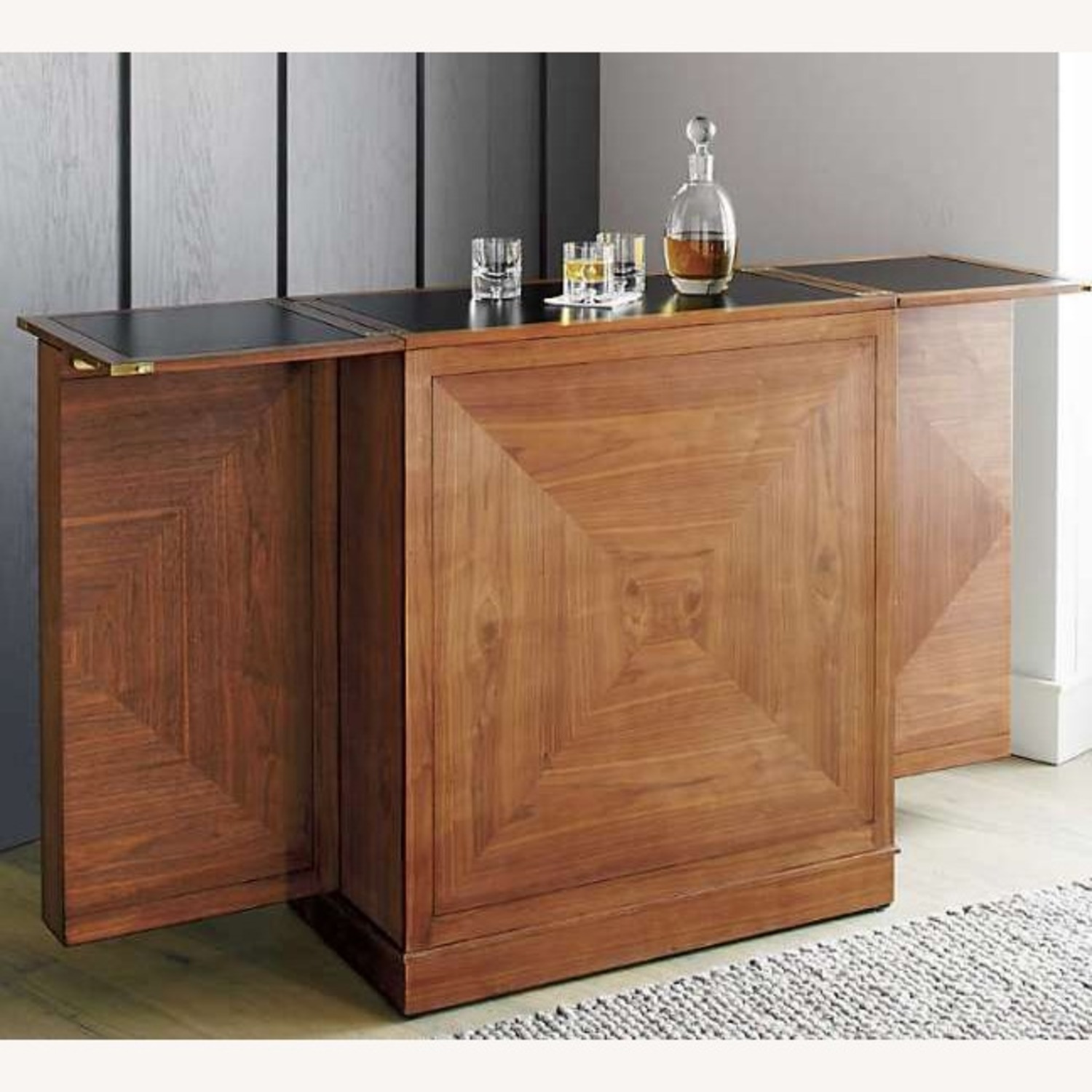 Crate & Barrel Maxine Bar Cabinet - image-1