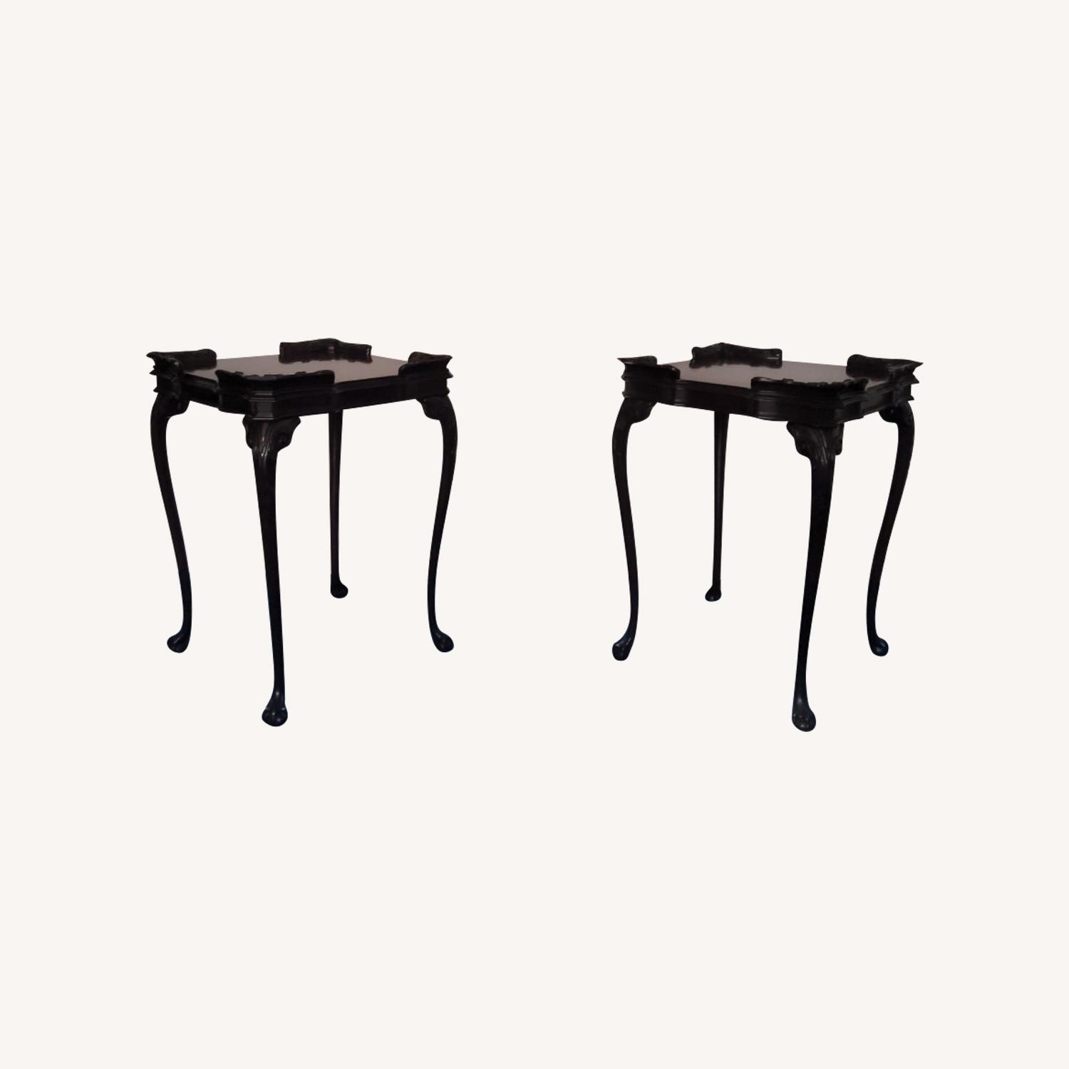 3-Piece Vintage Wood Table Set Coffee/End Tables - image-6