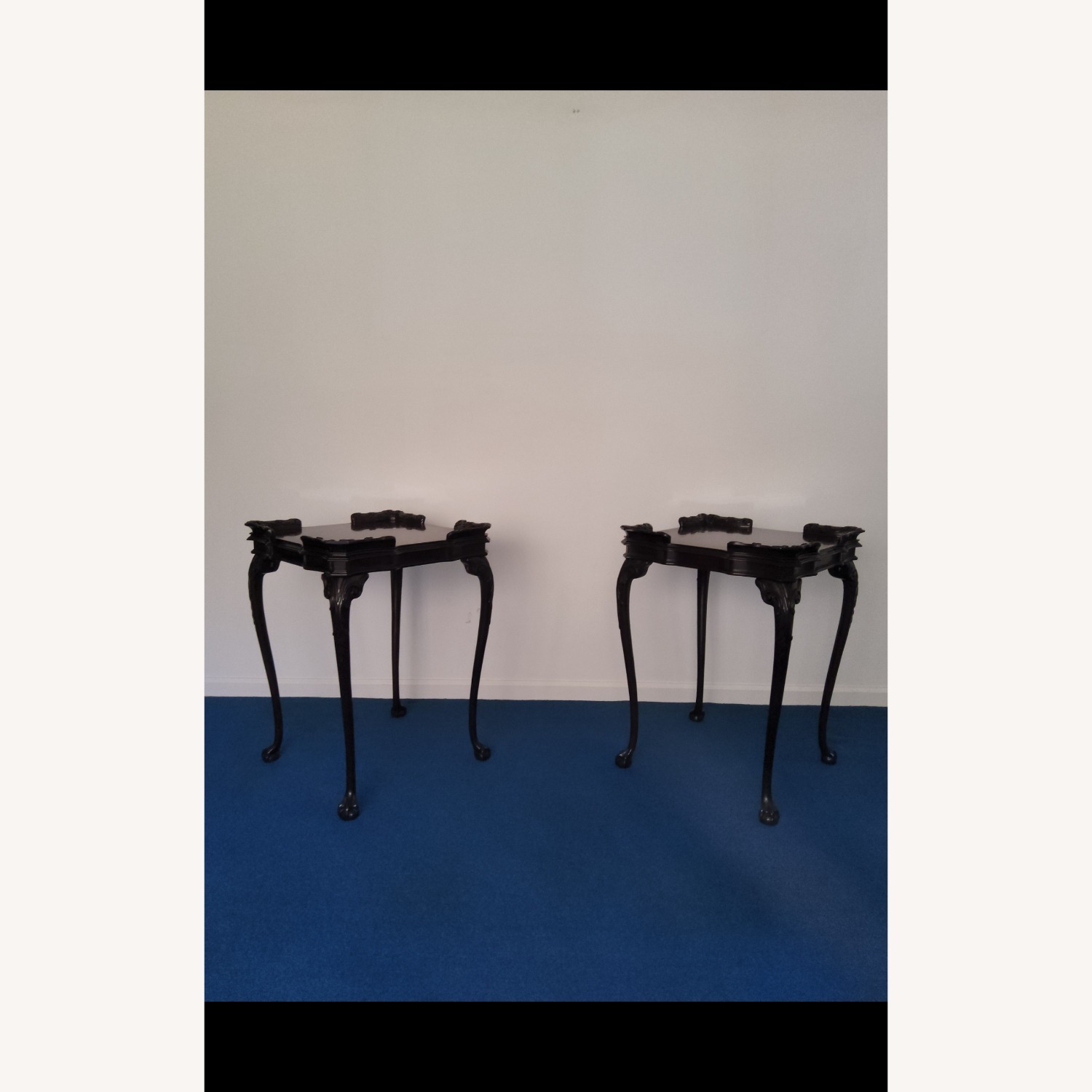 3-Piece Vintage Wood Table Set Coffee/End Tables - image-1