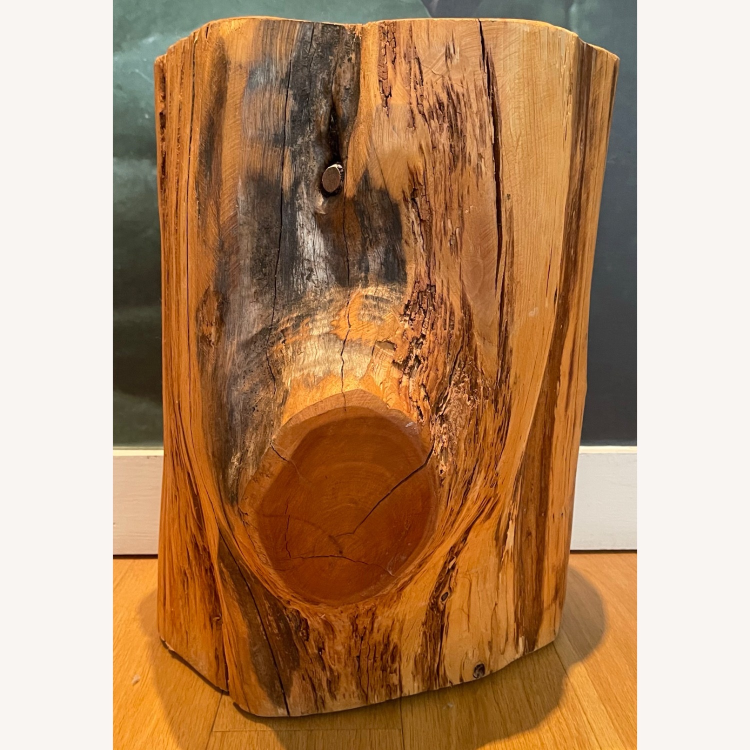 West Elm Tree Stump Side Table, Natural Wood - image-4