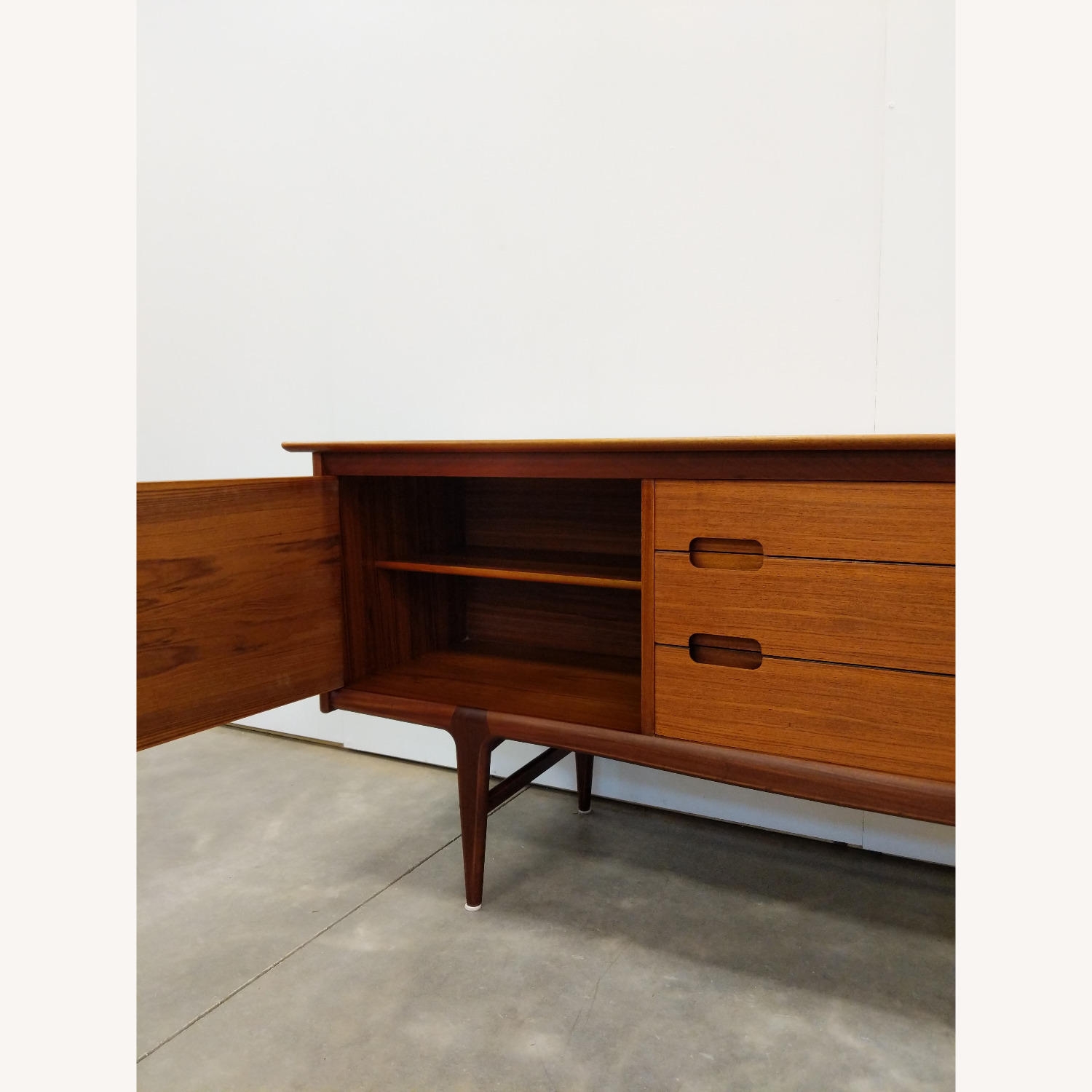 Vintage Mid Century Modern Teak Younger Credenza - image-5
