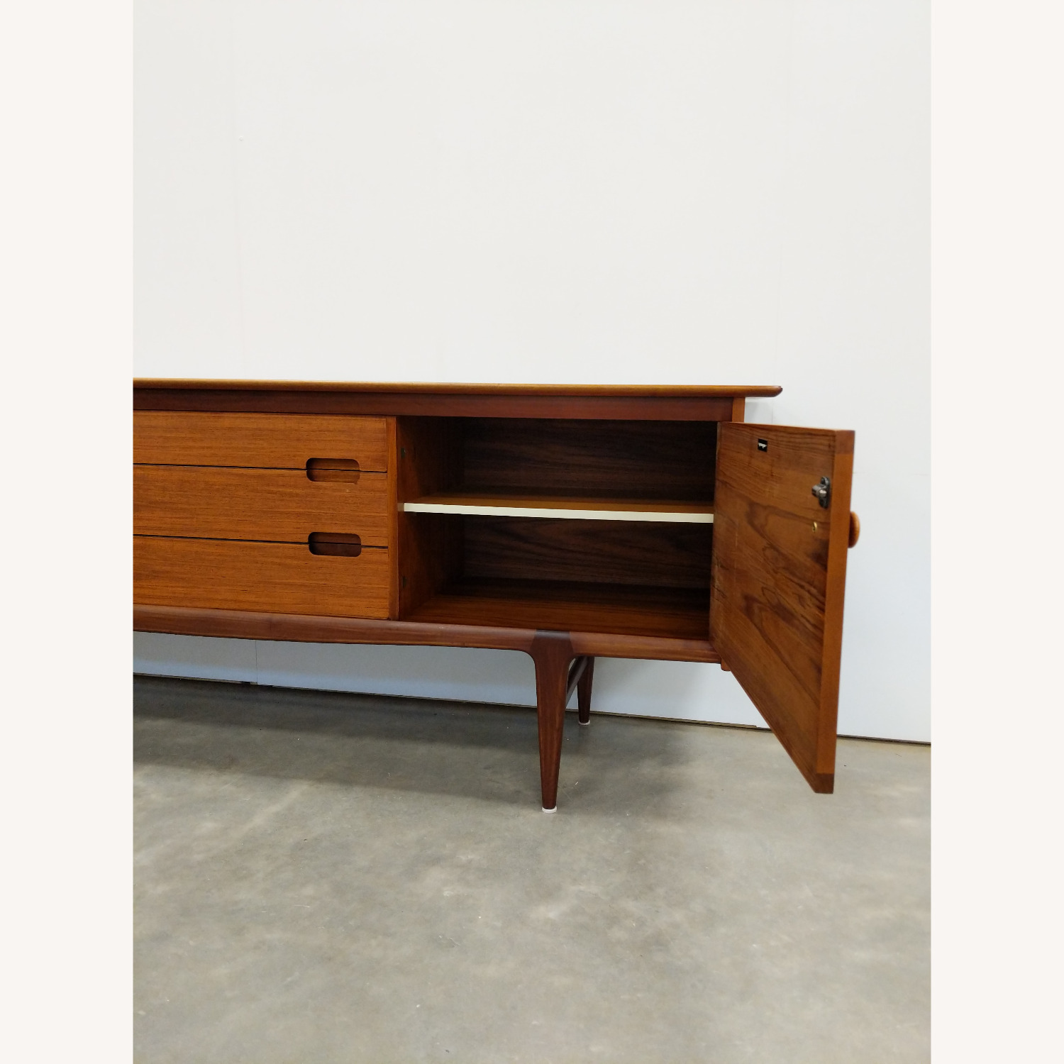 Vintage Mid Century Modern Teak Younger Credenza - image-4
