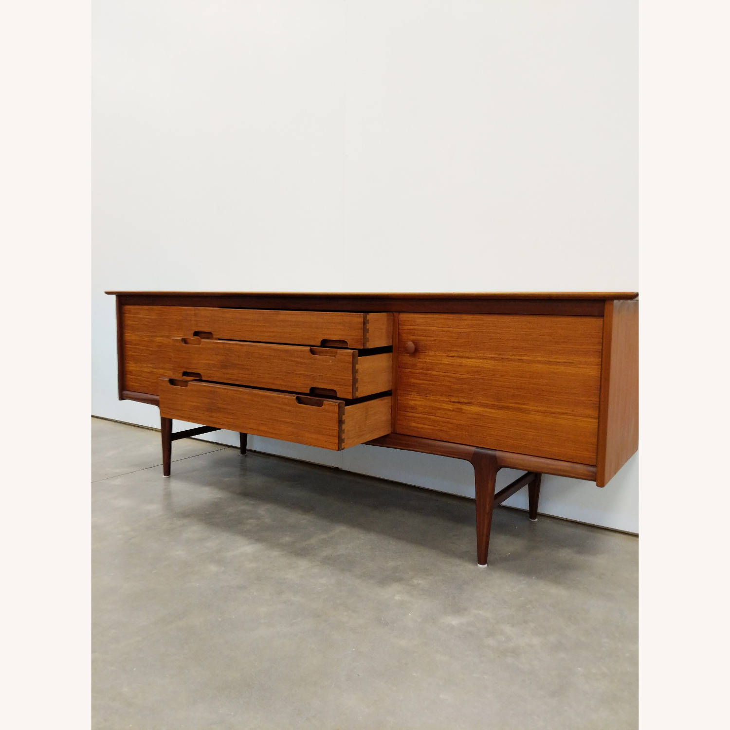 Vintage Mid Century Modern Teak Younger Credenza - image-3