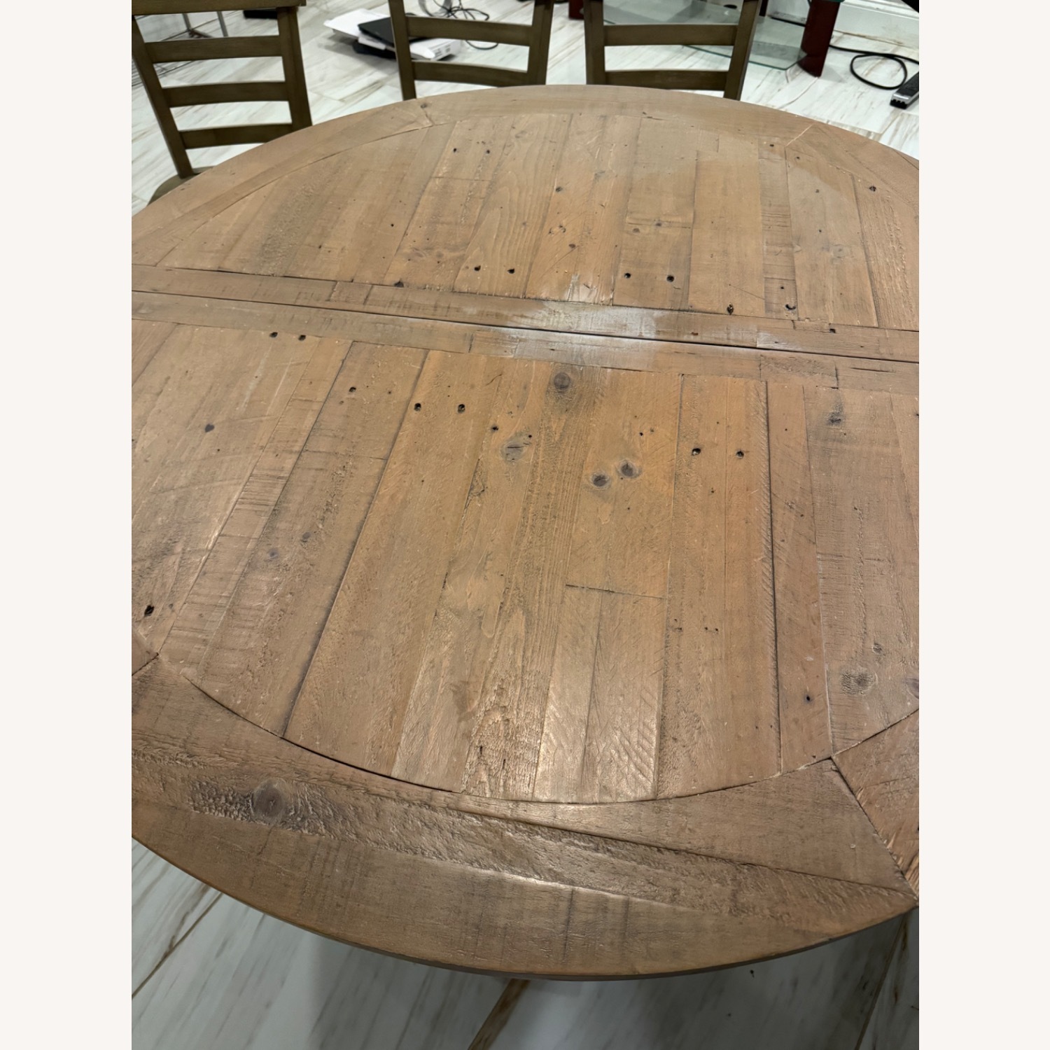 Pottery Barn Hart Reclaimed Wood Round Table - image-1