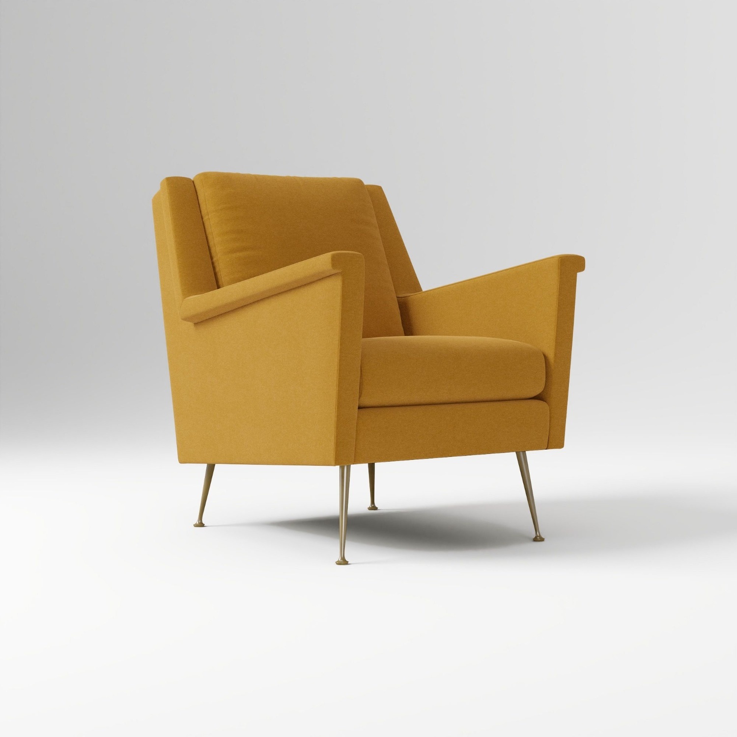 West Elm Carlo Chair Astor Velvet Dark Cardamom - image-4