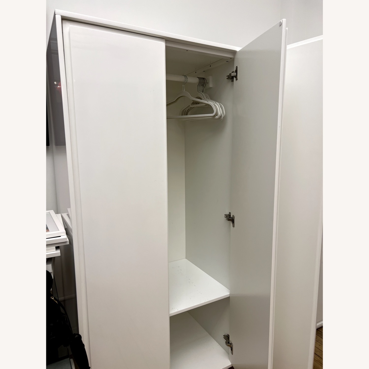 CB2 Gallery 2-Door White Wardrobe - image-3