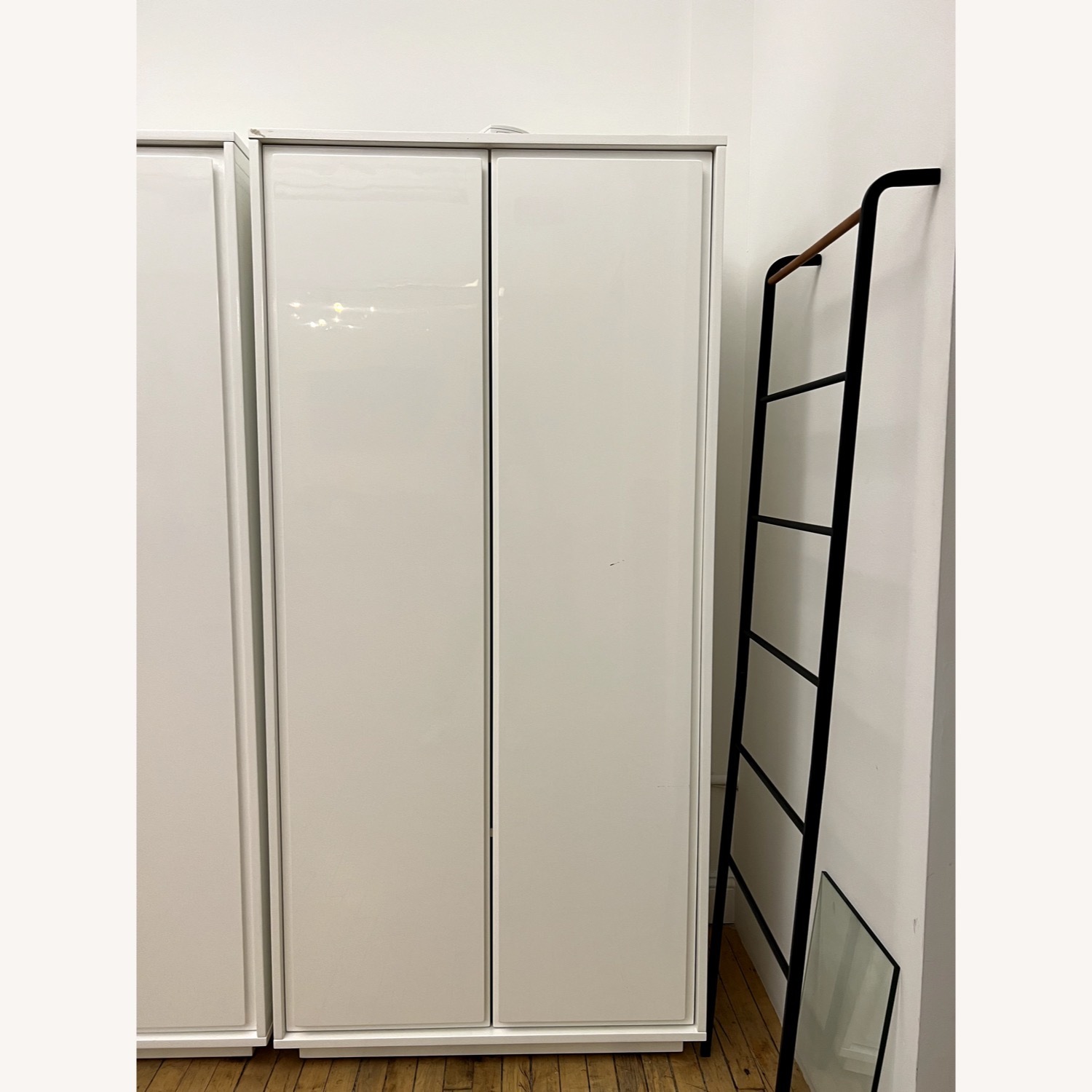 CB2 Gallery 2-Door White Wardrobe - image-1