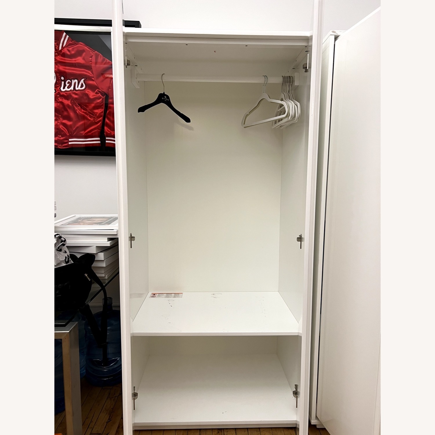 CB2 Gallery 2-Door White Wardrobe - image-2