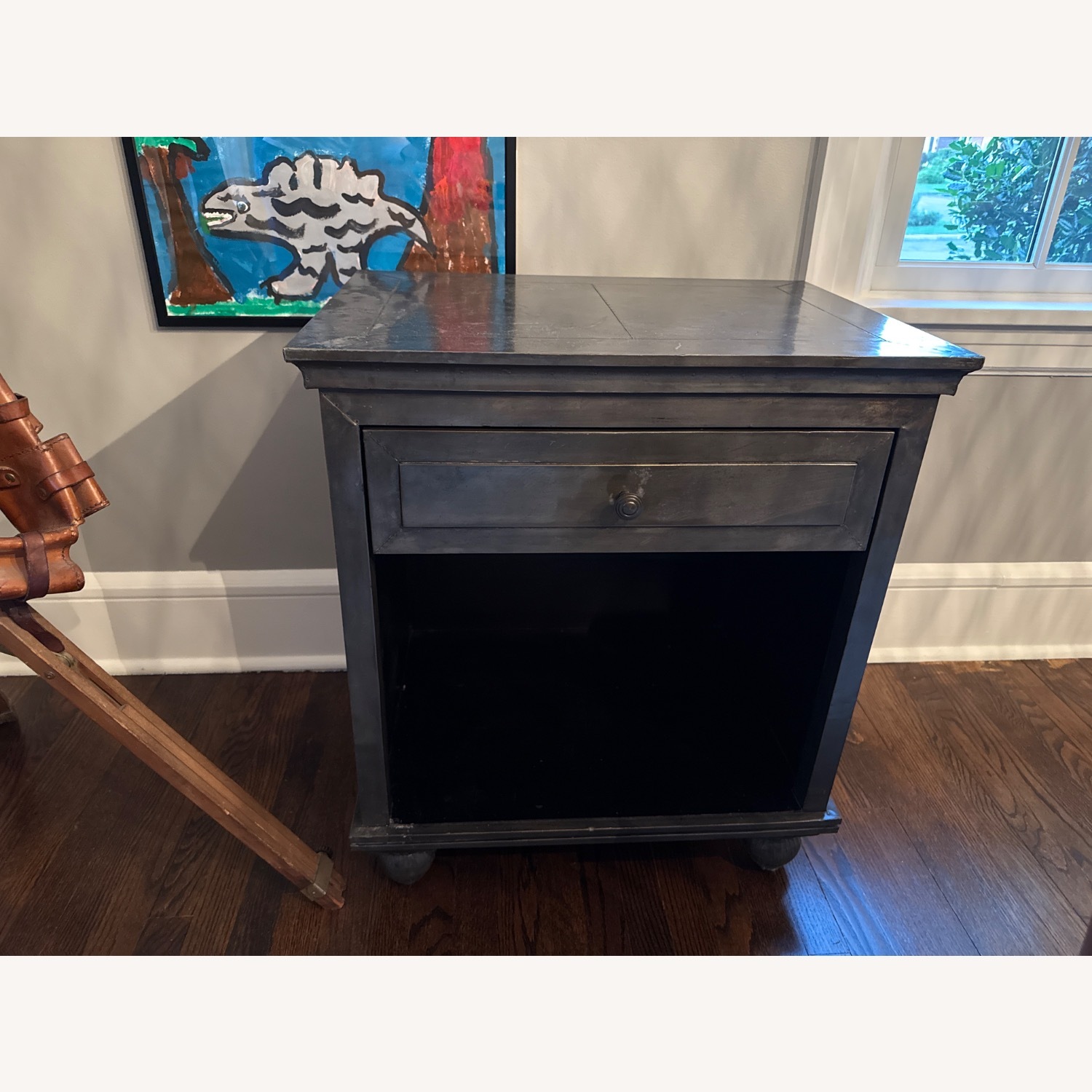 Restoration Hardware Annecy Metal-Wrapped Nightstand - image-6