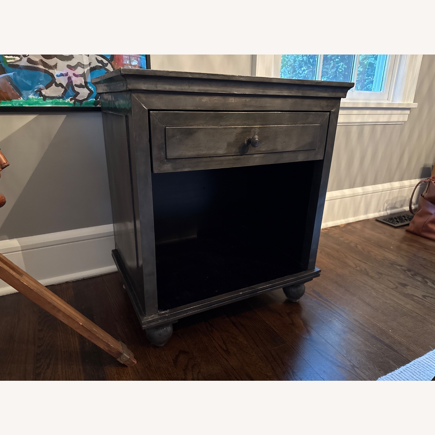 Restoration Hardware Annecy Metal-Wrapped Nightstand - image-2