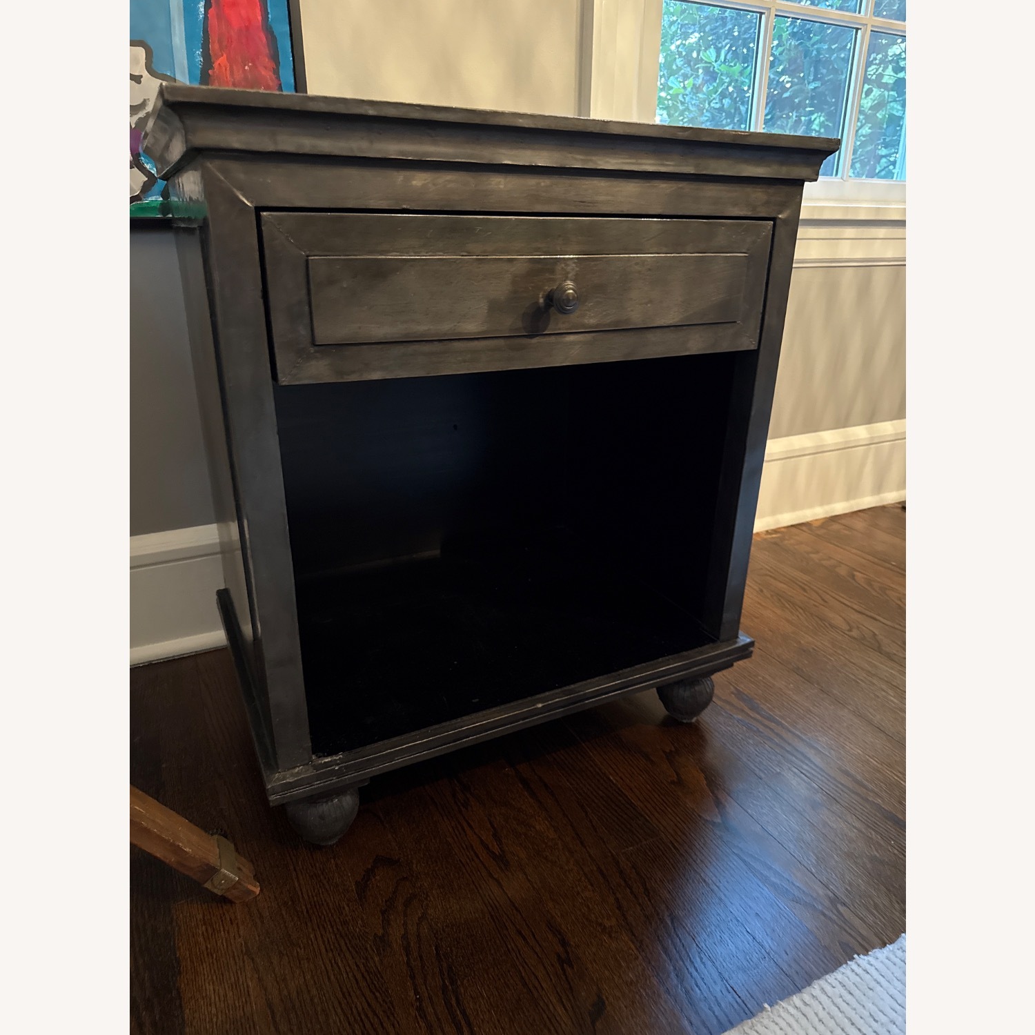 Restoration Hardware Annecy Metal-Wrapped Nightstand - image-1