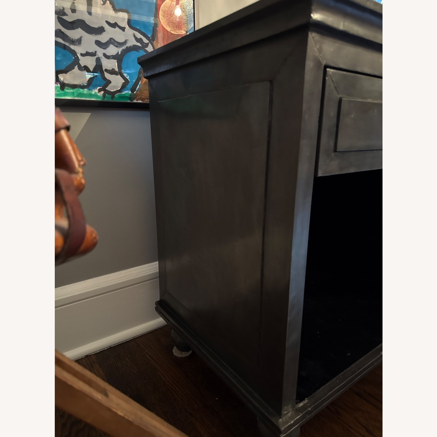 Restoration Hardware Annecy Metal-Wrapped Nightstand - image-3