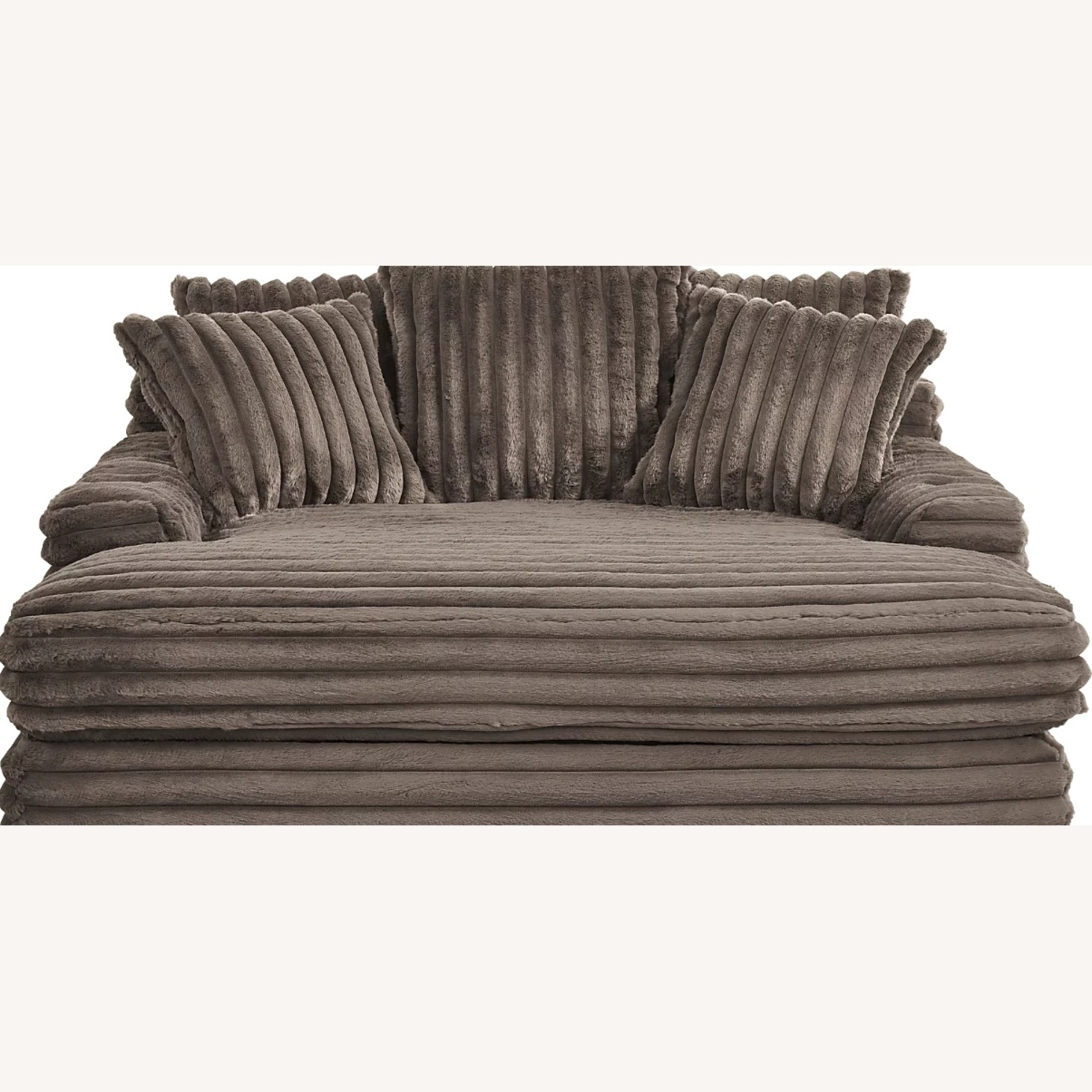 Stratford Brown Velvet Plush Chaise - image-5