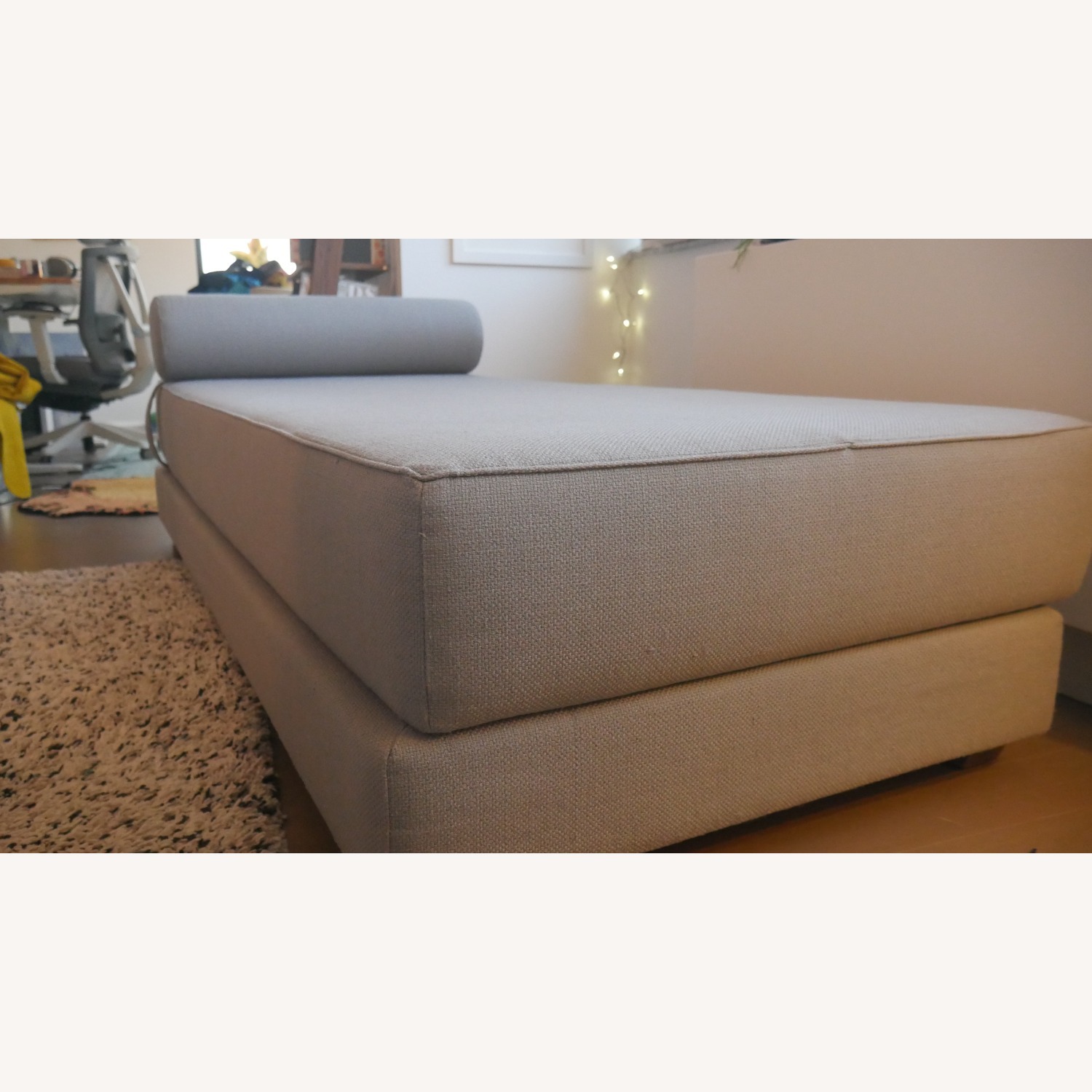 CB2 Lubi Silver Grey Stacked Twin Daybed Couch - image-2