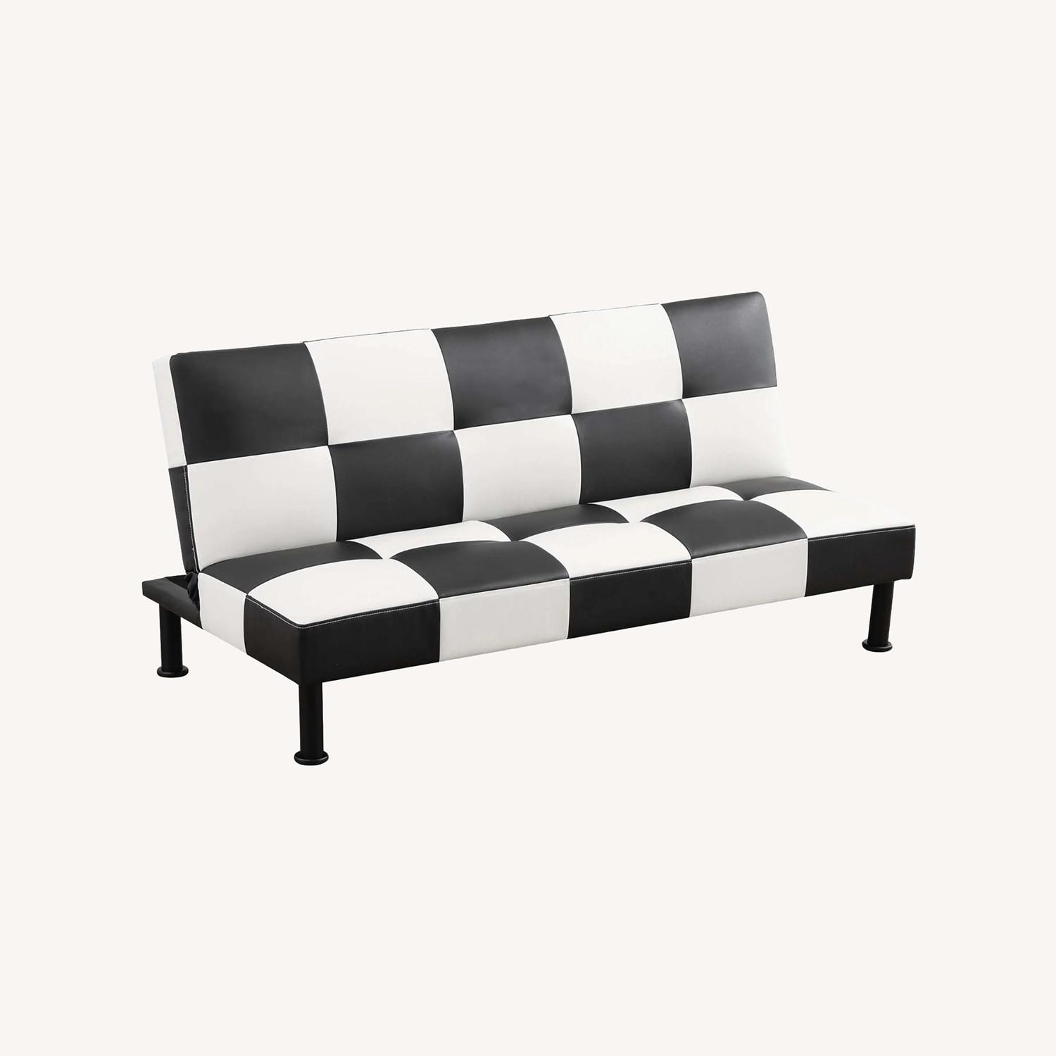 West Harlem Checkered Futon - image-0