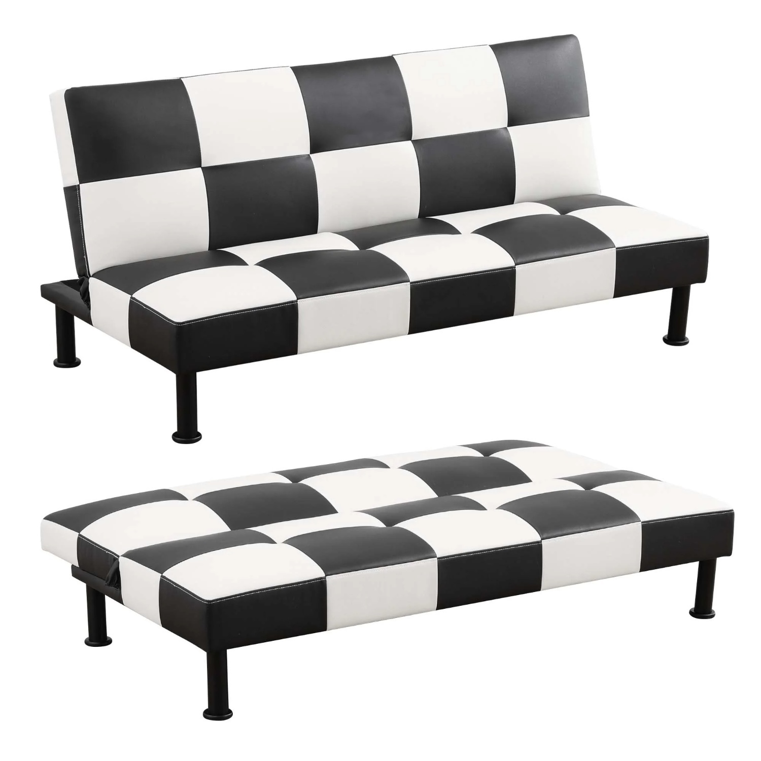 West Harlem Checkered Futon - image-4