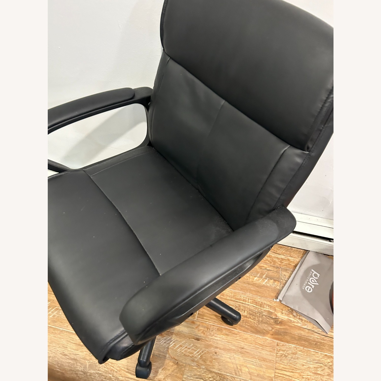 Black Leather Ergonomic Chair - image-3