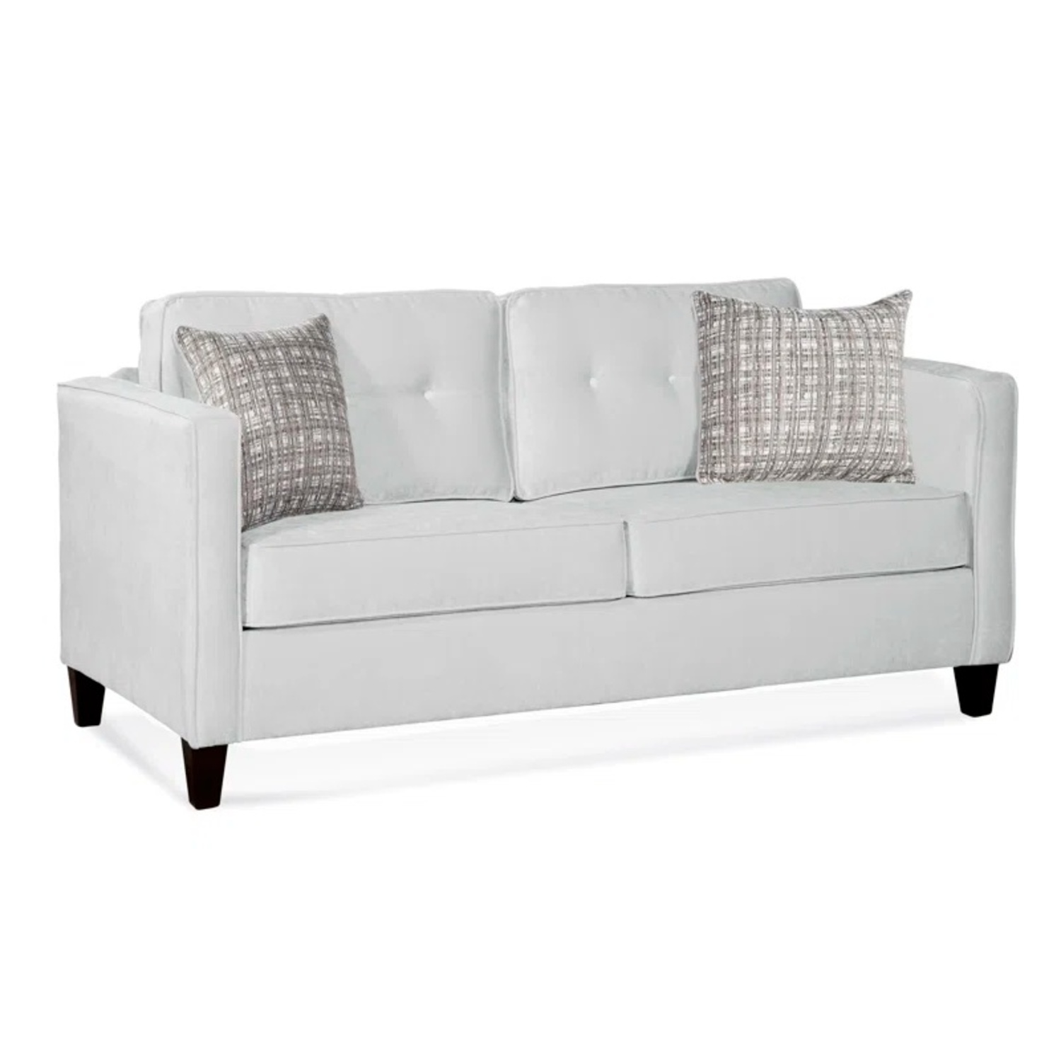 Alery Gray 72” Square Arm Couch with Pull Out Sofa Bed - image-11