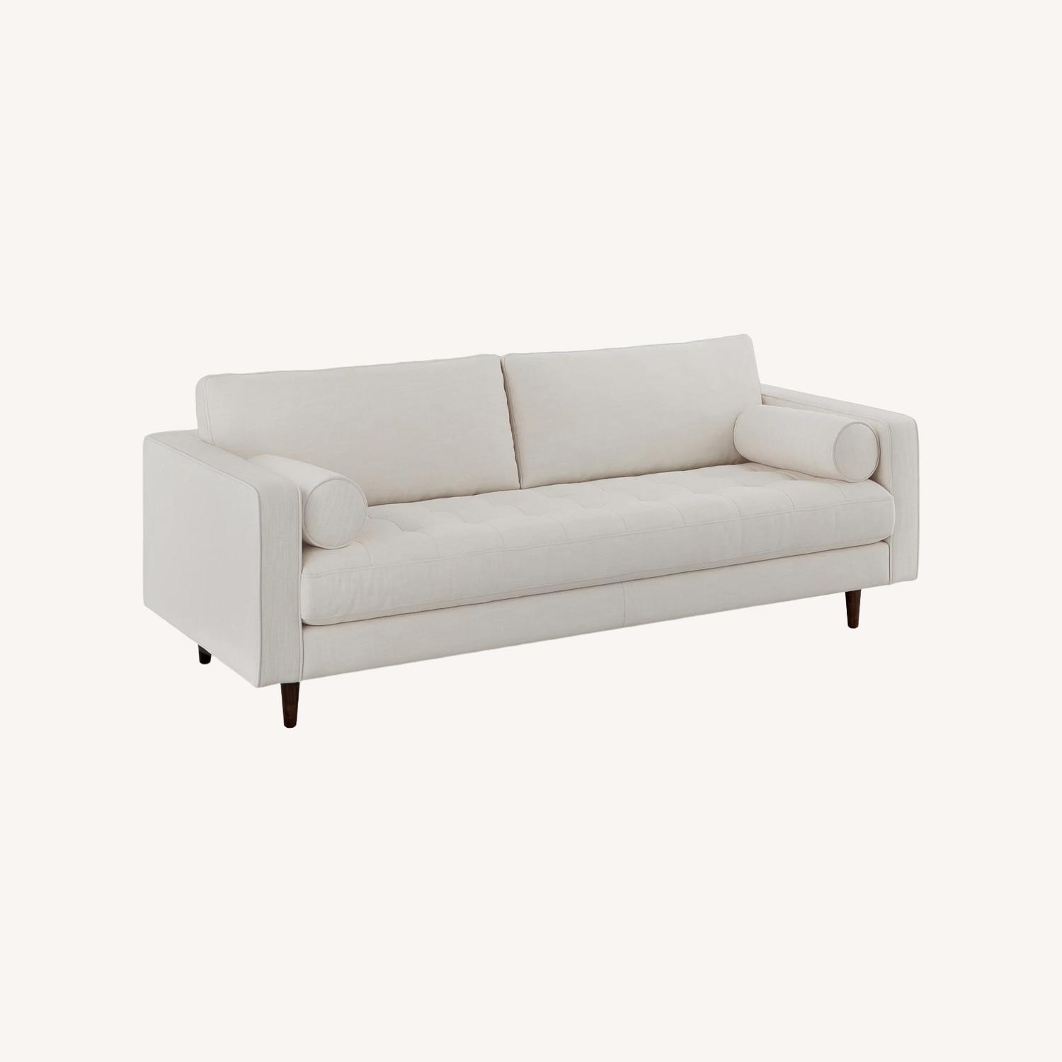 Article Sven 88" Tufted Sofa Biscuit Cream - image-0