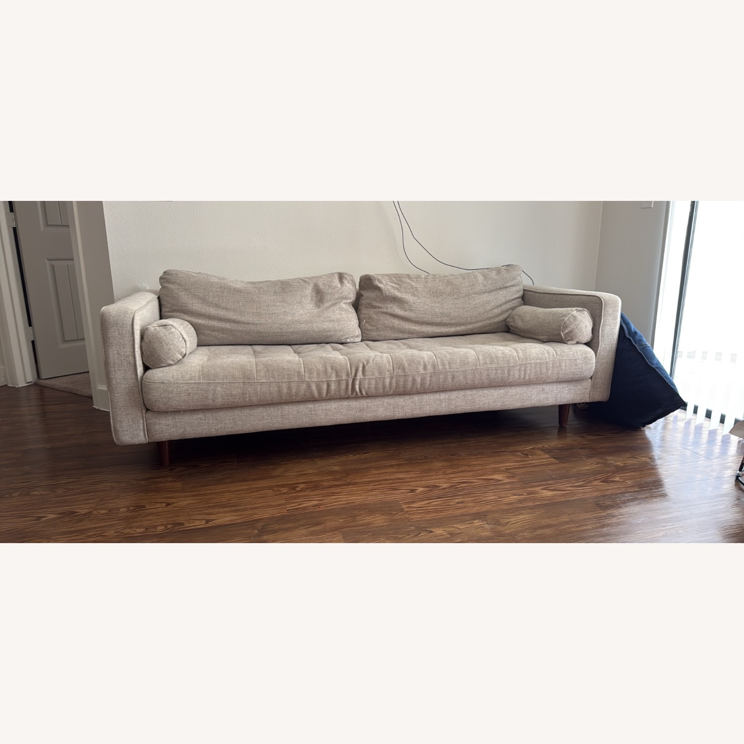 Article Sven 88" Tufted Sofa Biscuit Cream - image-1