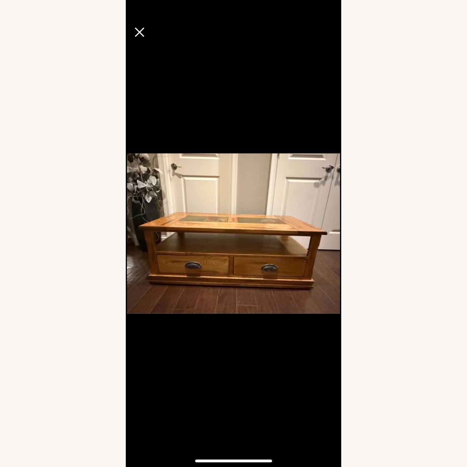 Solid Oak Coffee Table - image-1