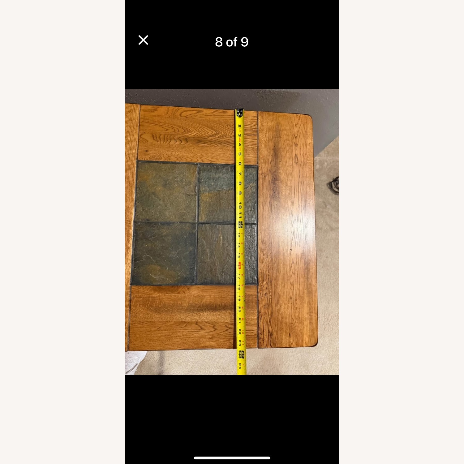 Solid Oak End Tables - image-7