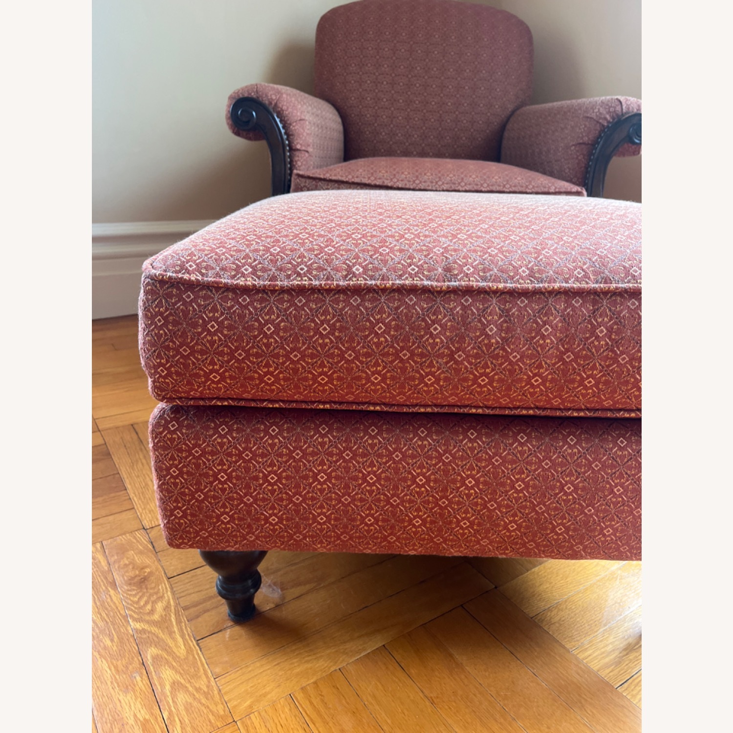 Thomasville Accent Chair and Ottoman - image-6