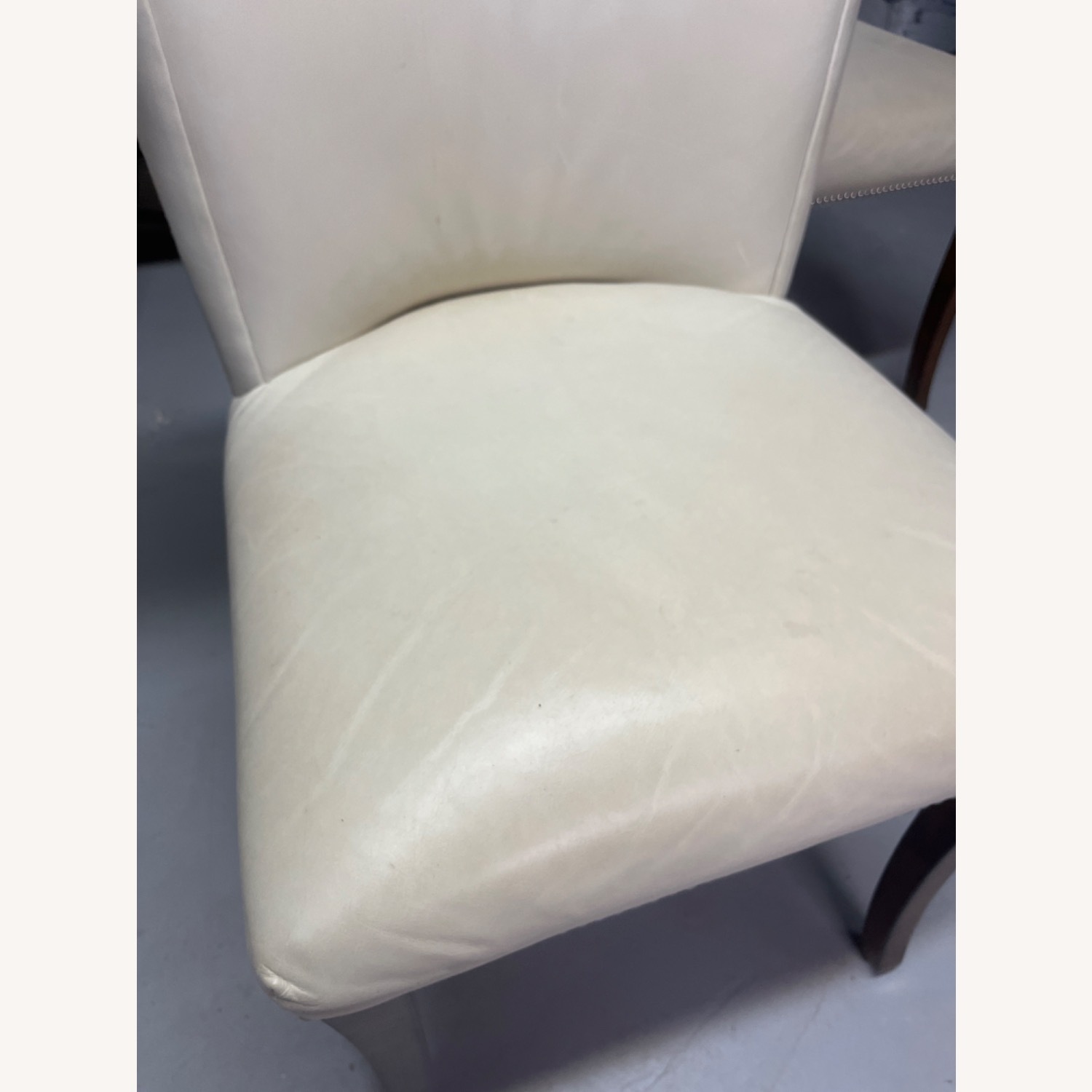 Williams Sonoma Regency Leather Dining Chairs - image-4