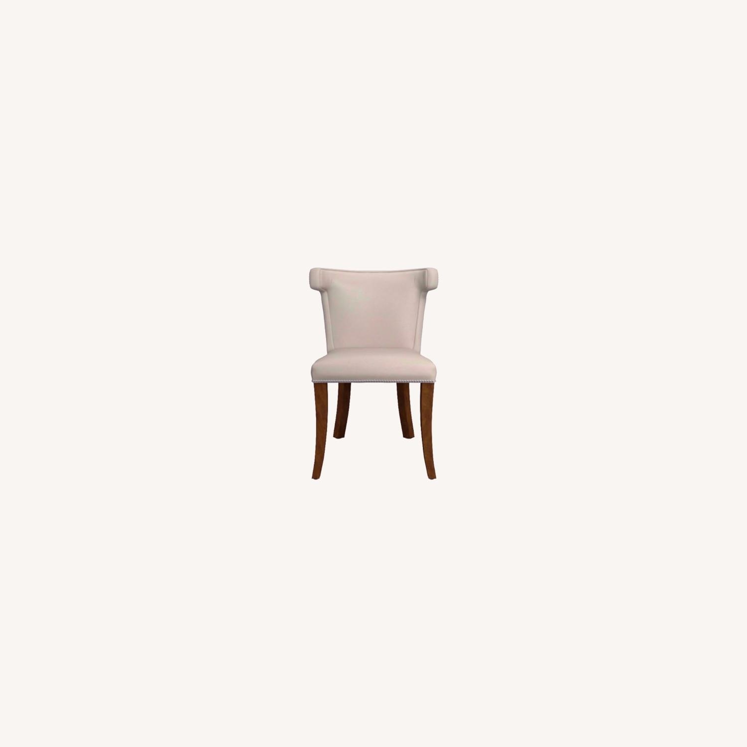 Williams Sonoma Regency Leather Dining Chairs - image-6