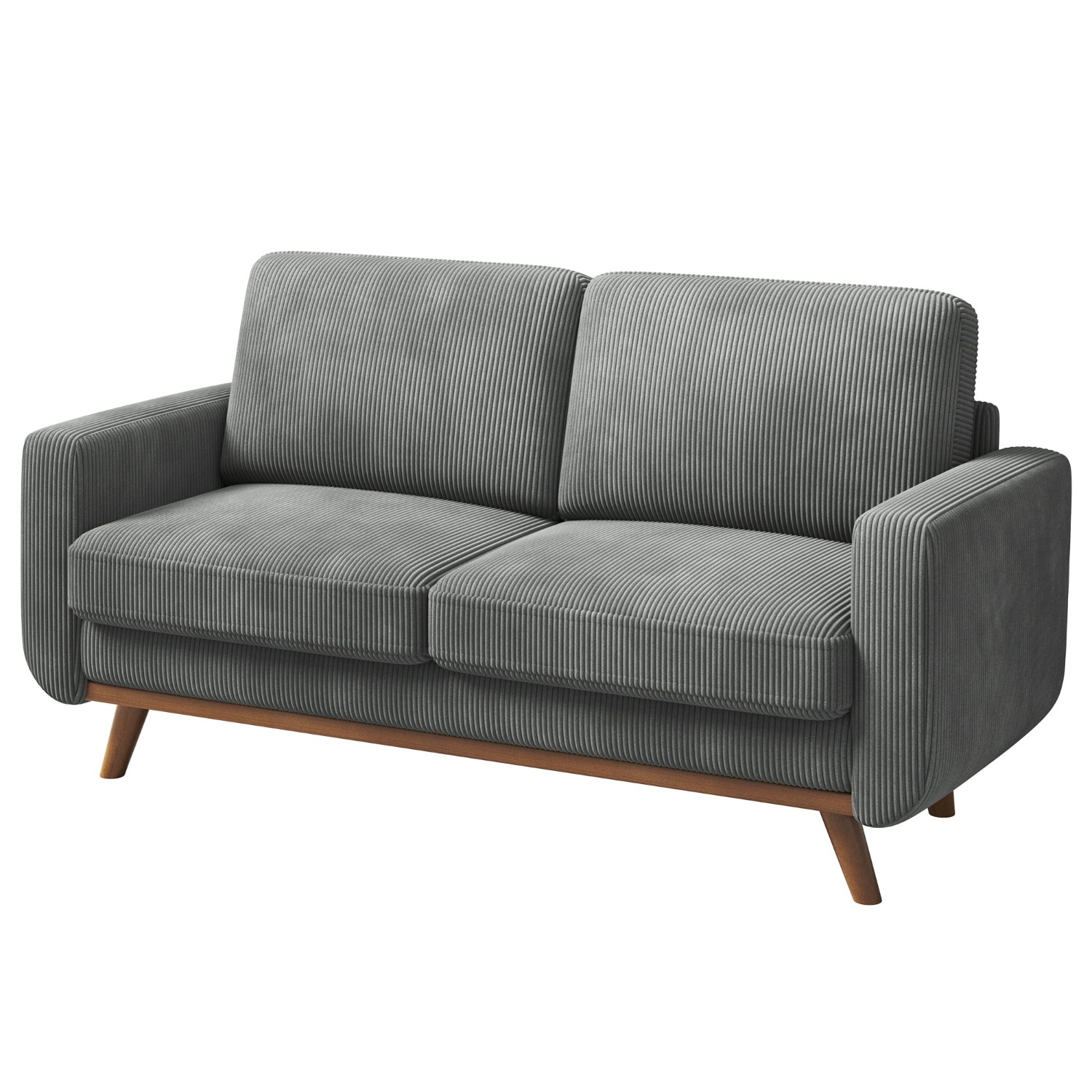 Grey Walmart Corduroy Loveseat - image-4