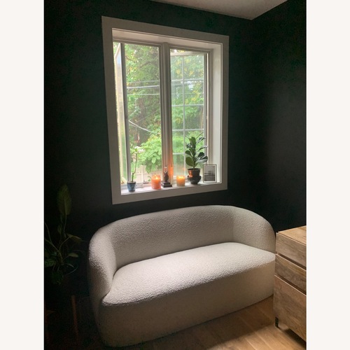 Used CB2 Gwyneth 68" Ivory Boucle Loveseat By Goop for sale on AptDeco