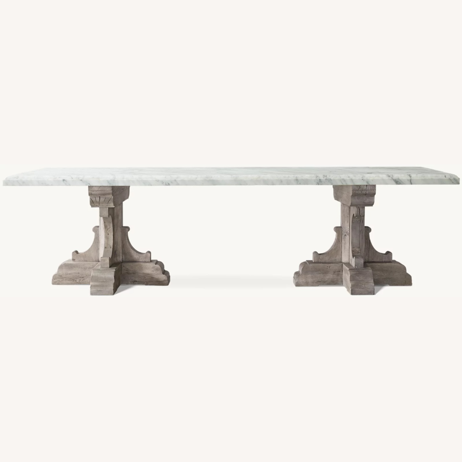 Restoration Hardware Marble Dining Table - image-0