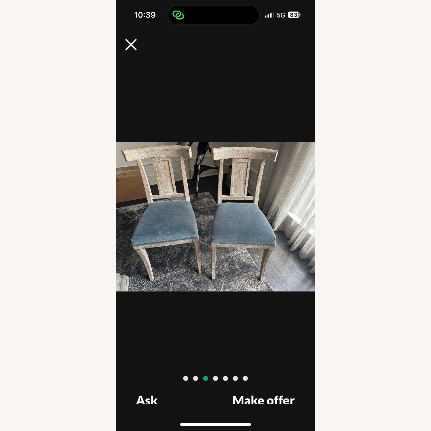 Restoration Hardware Marble Dining Table - image-4