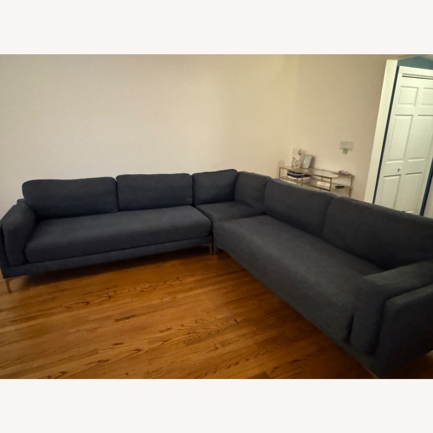 Interior Define Blue Sectional Sofa - image-3