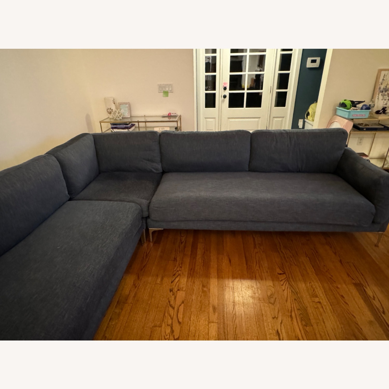 Interior Define Blue Sectional Sofa - image-6