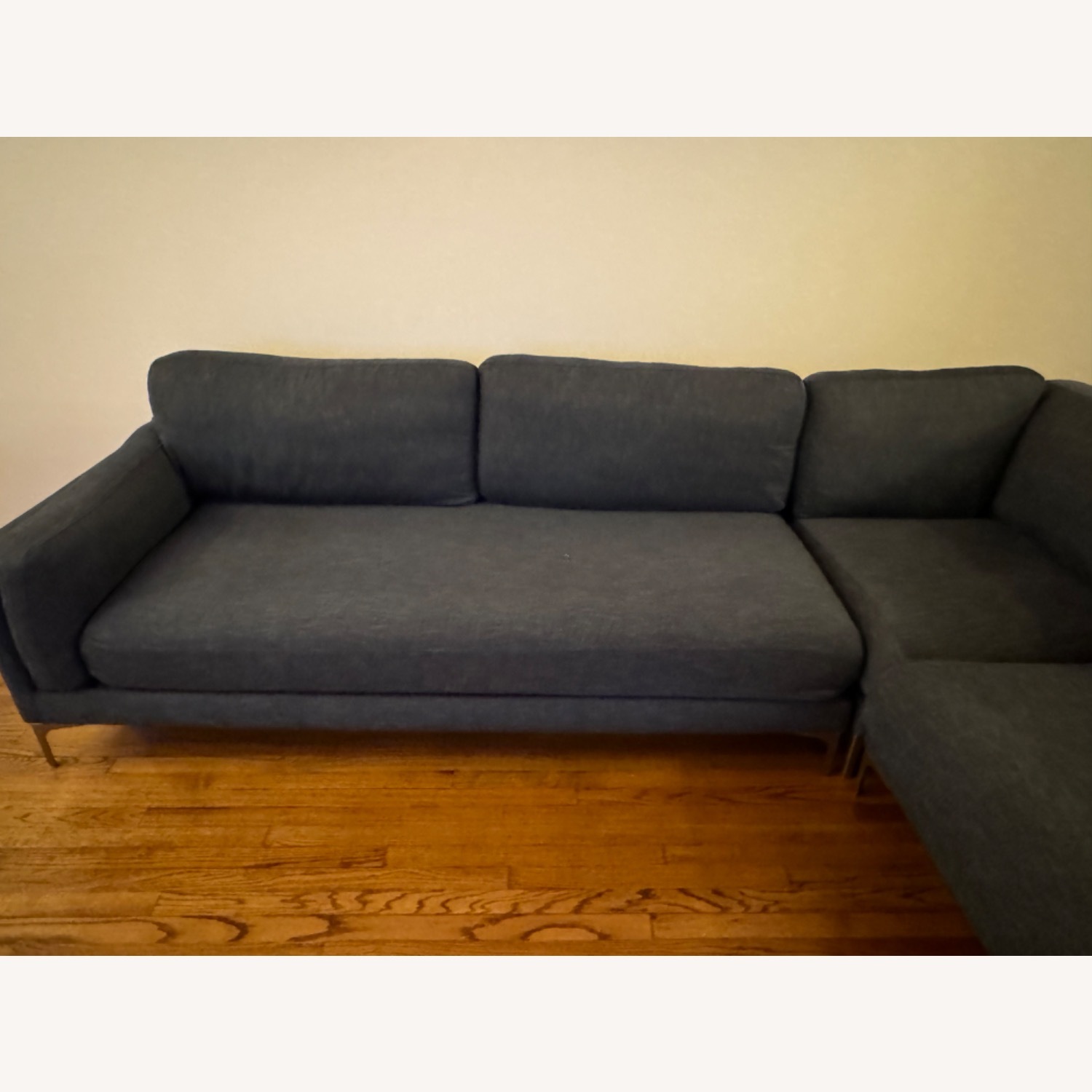 Interior Define Blue Sectional Sofa - image-5