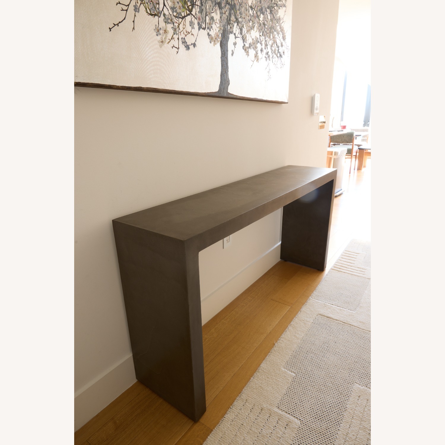 RH Cabrera Waxed Concrete Console Table - image-1