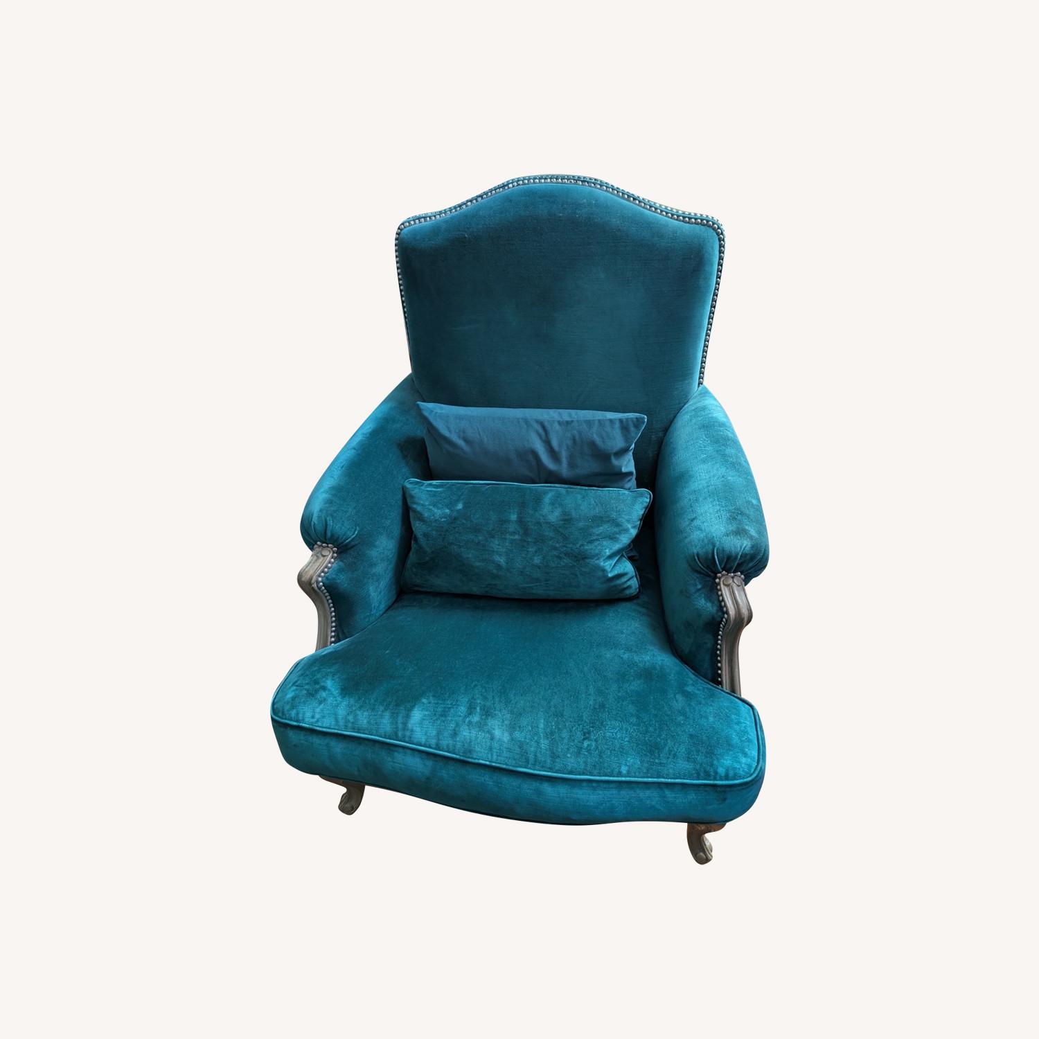 Roche Bobois Velvet Chair - image-0