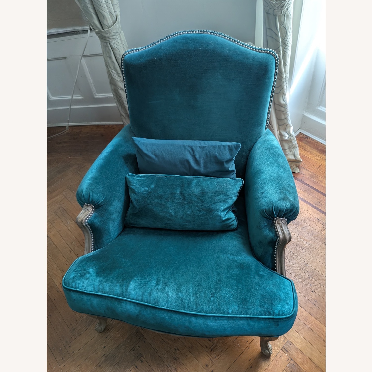 Roche Bobois Velvet Chair - image-1