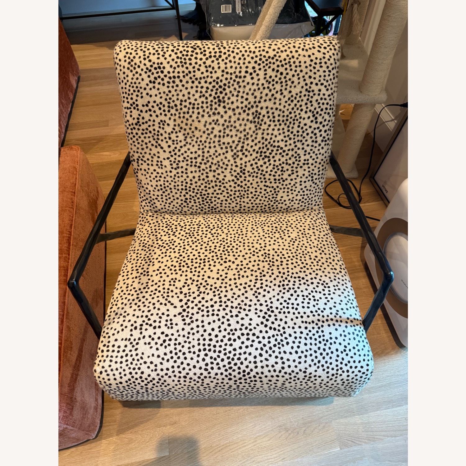 CB2 Imogene Dot Hair On Hide Lounge Chair - image-2