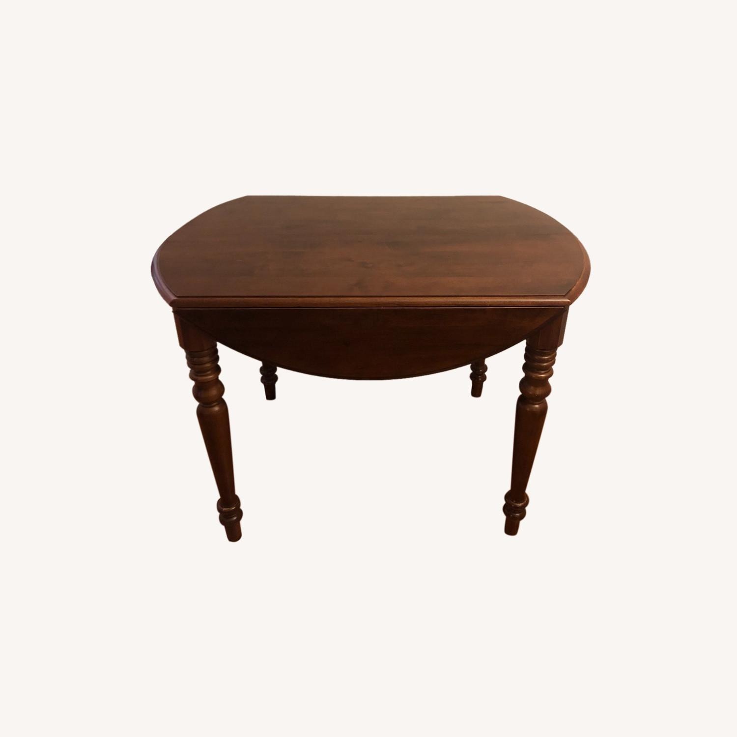 Ethan Allen Extendable Dining Table + Drop Leaf - image-4